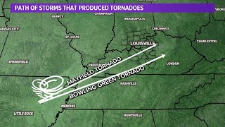 Kentucky storm track A look at the path of the storms [upl. by Lapo]