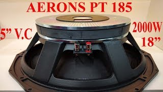 AERONS PT 185 in Hindi Overview  2000 Watts Speaker [upl. by Ylebmik]