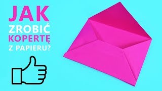 Jak zrobić kopertę z papieru  Papierowa koperta  DIY💌 How to make envelope [upl. by Leandra976]