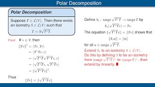 Polar Decomposition [upl. by Nosro596]