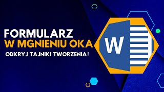 Jak utworzyć FORMULARZ do wypełnienia w programie Microsoft Word [upl. by Aicelf]