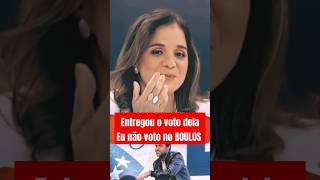 Entregou o voto dela Eu não voto no BOULOS pablomarçal shorts short [upl. by Adriano]