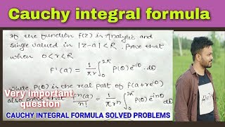 Cauchy integral formula solved problems  9 [upl. by Elyod]