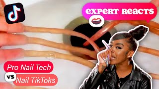 Nail tech reacts to HAIRY MANICURE amp VIRAL NAIL TikToks [upl. by Jenks]