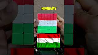 Countries Flags On Cube Part6 shorts countries rubikscube ireland hungary subscribe [upl. by Cianca171]