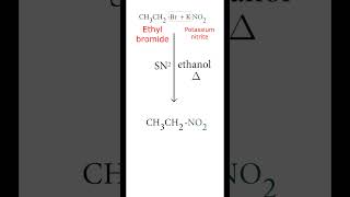 Preparation of nitroethane from ethyl bromide  Organic Nitrogen Compounds  Class 12 shorts [upl. by Benson]