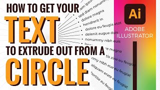 How to make your text follow a circle like a sun beam in Adobe Illustrator  round infographic text [upl. by Peter615]