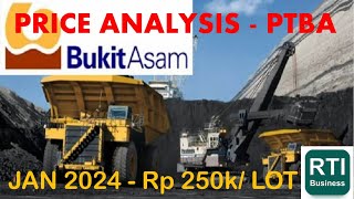 PRICE ANALYSIS PTBA Rp 250klot JAN 2024 [upl. by Xet351]