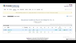 Educational Codeforces Round 163 Rated for Div 2  A  B  C  Code C [upl. by Herrington]