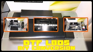 DTF Conversion from Epson L805 printer DIY full tutorial [upl. by Auod]