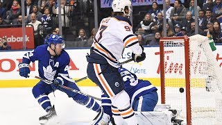 Connor McDavid Streaks Out Of The Box For A Sweet Goal vs Maple Leafs [upl. by Eniksre]