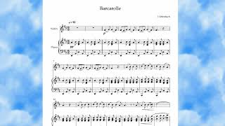 Barcarolle  Jacques Offenbach Violin  Piano [upl. by Anerda315]