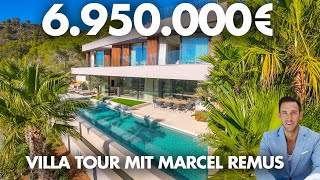 695 Mio€ DESIGNER VILLA MIT MEERBLICK IN PAGUERA HILLS  MALLORCA [upl. by Nauqes]