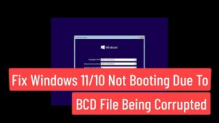 Rebuild the BCD in Windows Recovery Environment In Windows 11  10 [upl. by Adnolay]