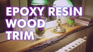 Making a Tree Slab Window Trim Using Epoxy Resin [upl. by Dorkas]