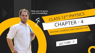 12th Physics  Chapter 4  Lecture 3  MOVING CHARGES AND MEGENTISM [upl. by Dalohcin]