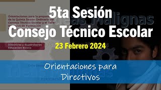 idM 5ta CTE2324 Orientaciones para Supervisores y Directivos [upl. by Amador]