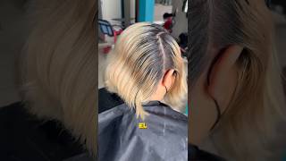 Diseño de color plata con castaño parte 1 hair cabello balayage haircolor hairstyle [upl. by Lasala]