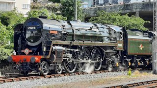 70000 Britannia Powers Through Torbay with the English Riviera Express 1162022 [upl. by Zohar787]