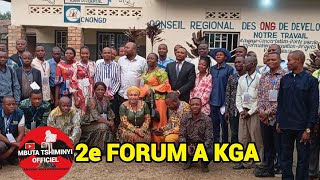 Clôture du 2e forum sur lautonomie et indépendance de la société civile à Kga [upl. by Aikimat]