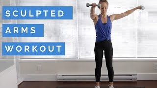 At Home Workout Sculpted Arms [upl. by Drofyar]