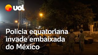 Invasão de embaixada no Equador Polícia invade embaixada do México para prender exvicepresidente [upl. by Oecile317]