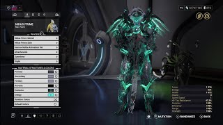 warframe 3 skins NIDUS PRIME fashion frame and mutations [upl. by Anwad]