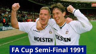 Tottenham Hotspur 31 Arsenal  FA Cup SemiFinal 199091 [upl. by Enak]