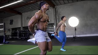 10 MINUTE FAT BURN WORKOUT  NO EQUIPMENT  SIMEON PANDA amp AUSTIN DOTSON [upl. by Yespmed]