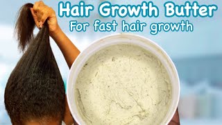 DIY MORINGA CHEBE POWDER amp FENUGREEK HAIR GROWTH BUTTER FOR FAST HAIR GROWTHdiy hair growth butter [upl. by Rabi]