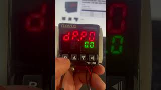 Novus N1030PR PID Temperature Controller  How To Set Display To One Decimal Place [upl. by Llennej]