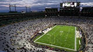 Watch as Lambeau Field fills with fans  Timelapse [upl. by Ailyn]