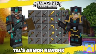 TALS ARMOR REWORK MOD FOR MINECRAFT PE MCPEDL POCKET EDITION ADDON SHOWCASE [upl. by Sybille700]