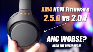 Sony WH1000XM4 NEW FIRMWARE 250 Affects Noise Cancelling vs 207 [upl. by Limber]