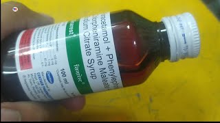 Sinarest Syrup  Chlorpheniramine Maleate Phenylephrine amp Paracetamol  Sodium Citrate Syrup [upl. by Youngran840]