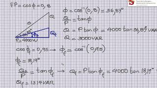 ejercicio de ejemplo sobre corrección del factor de potencia [upl. by Yentrok782]