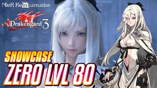 ZERO DRAKENGARD 3 LVL 80 SHOWCASE NIER REINCARNATION [upl. by Surazal]