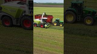 Grass Silage  Claas Jaguar 960  John Deere 6215R  John Deere 7530  agriculture johndeere fyp [upl. by Ozzie316]