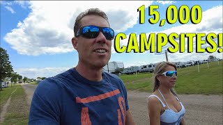 Camping with our Jayco White Hawk at Airventure 2024 Camp Scholler [upl. by Suinuj]