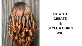 How to create and style a curly wig without heat [upl. by Ellednek]