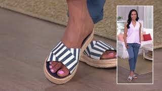 Vince Camuto Cross Band Espadrilles  Carran on QVC [upl. by Filmore]