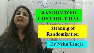 RANDOMIZED CONTROL TRIAL Meaning of Randomization Community Medicine tutorialPSM lectNEETPGFMGE [upl. by Liatnahs747]