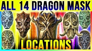 Skyrim All 14 Dragon Priest Mask Locations In Special Edition amp DLC Dragonborn TOP 10 Best Masks [upl. by Enelia]