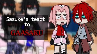 Sasukes au react to Sakura and Gaasaku  🇱🇷🇧🇷  Original  Shikazum1 [upl. by Serles]