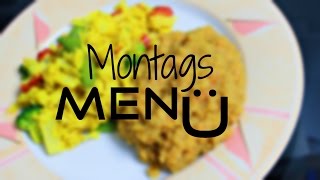 MONTAGS MENÜ  5 ♥  LINSEN REIS amp VEGGIES  GESUNDE ERNÄHRUNG [upl. by Ygief]