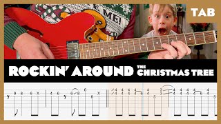 Rockin’ Around the Christmas Tree  Brenda Lee  Guitar Tab  Lesson  Cover  Tutorial [upl. by Eignav]