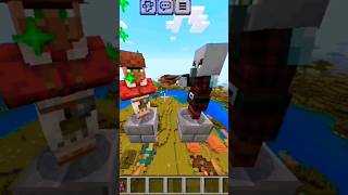 Minecraft villager vs pillagers 🥺 sad story of pillager trending ytshorts minecraftviral [upl. by Aisat]