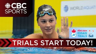 All eyes on Summer McIntosh as 2024 Olympic amp Paralympic Trials get underway in Toronto  CBC Sports [upl. by Ashti]