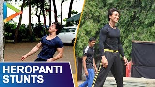 Tiger Shroff Live Stunt For Baaghi 2 [upl. by Ahselak]