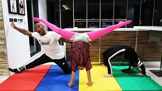 FAMILY GYMNASTICS CHALLENGE [upl. by Romilda43]